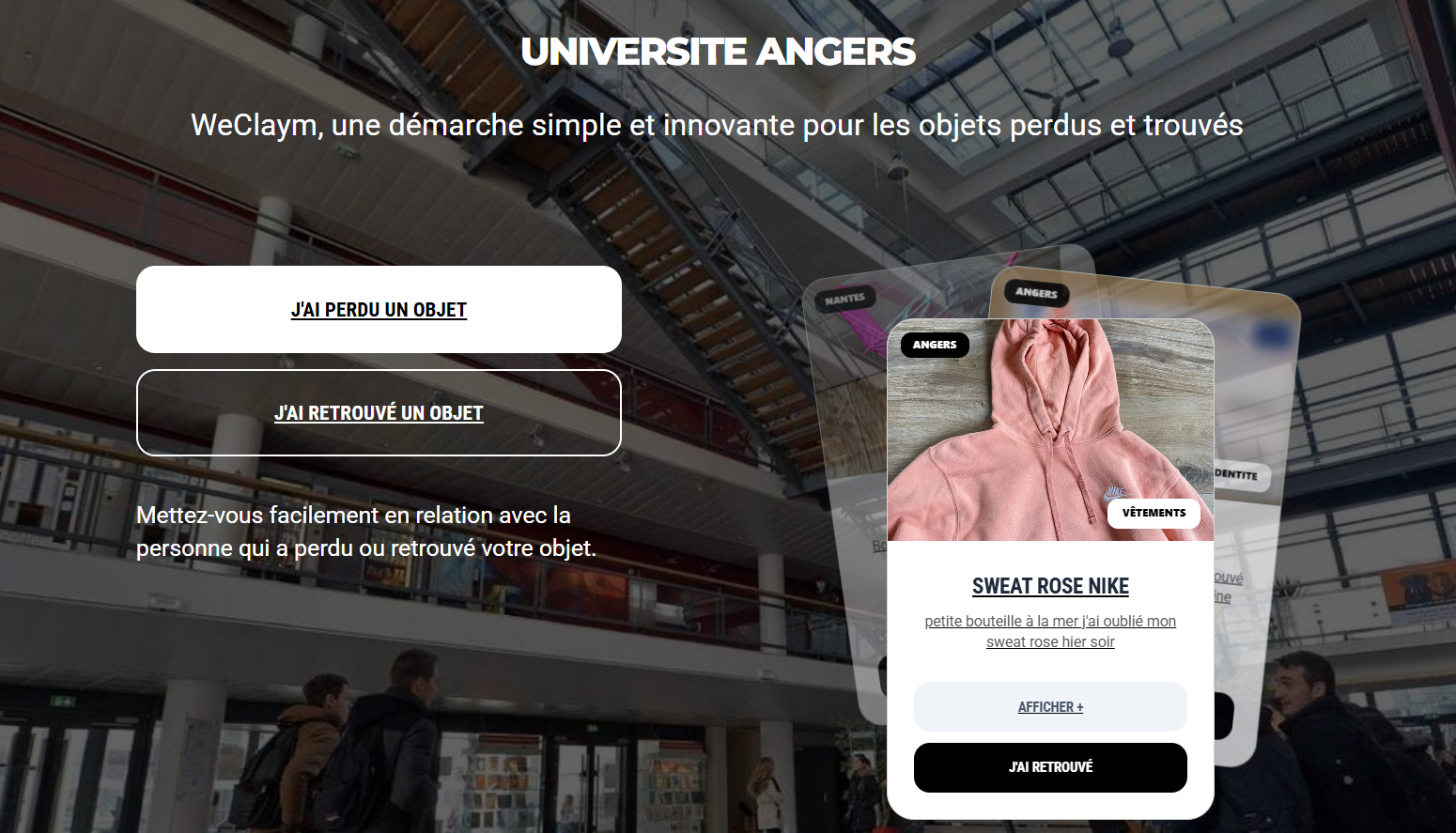 Plateforme Université d'Angers