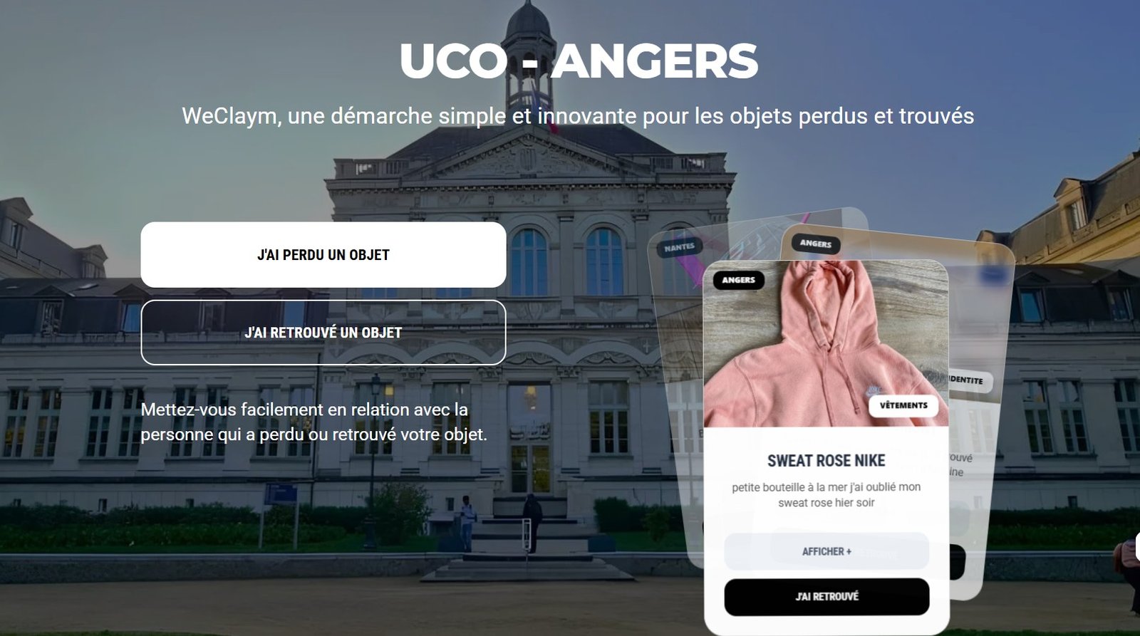 Plateforme UCO d'Angers
