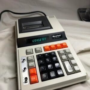 Calculatrice imprimante beige