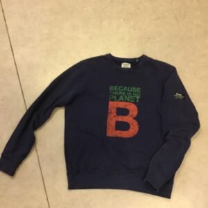 Ecoalf Sweat bleu marine avec inscription Planète B