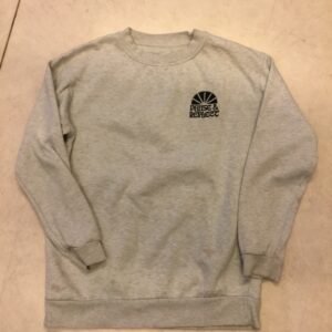 Pause & Reflect Sweat gris clair avec logo noir