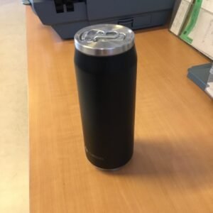 Thermos noir forme canette